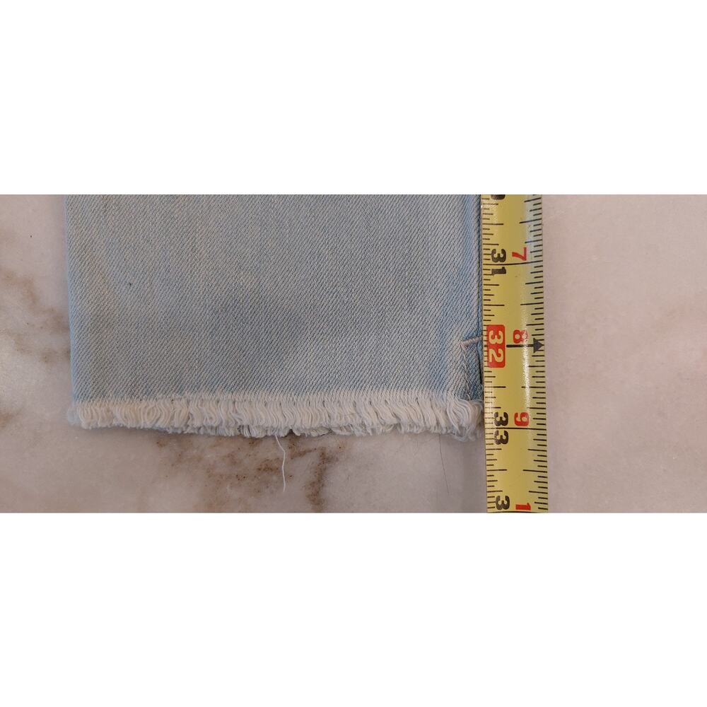 REWASH Brand Women"s Jeans Jersey‎ Relaxed Crop Distressed Light Denim Size 1/25 - Picture 10 of 12
